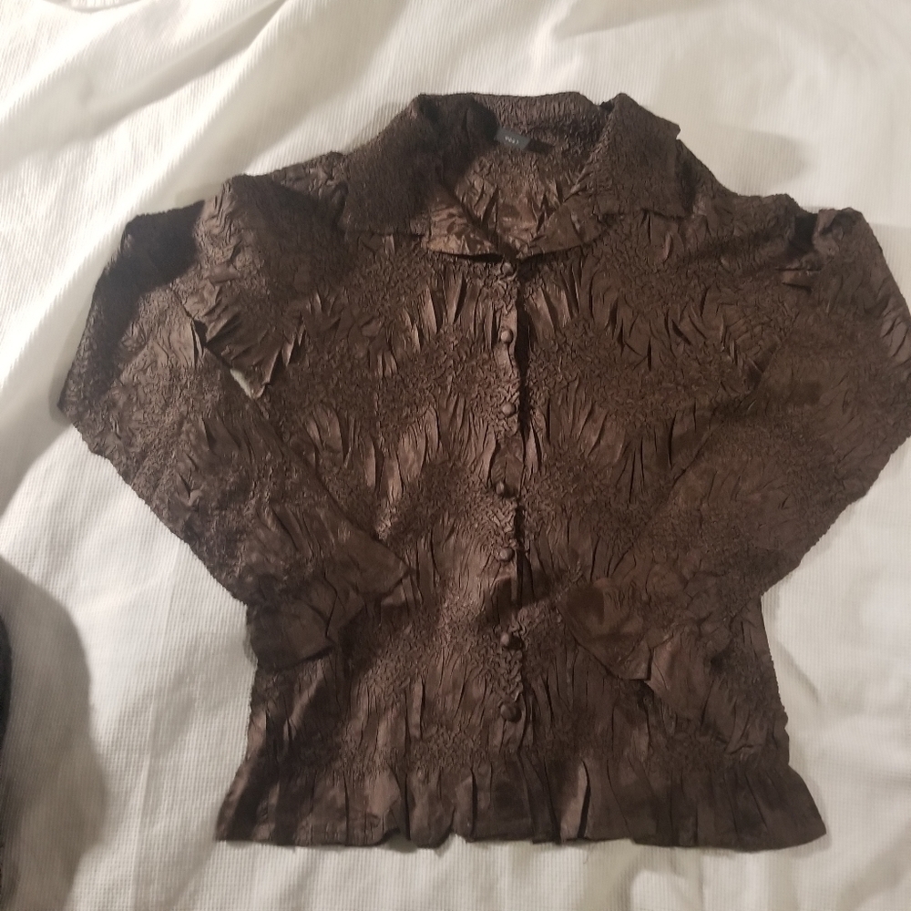 W.D.N.Y Long Sleeve Button Down Top B5